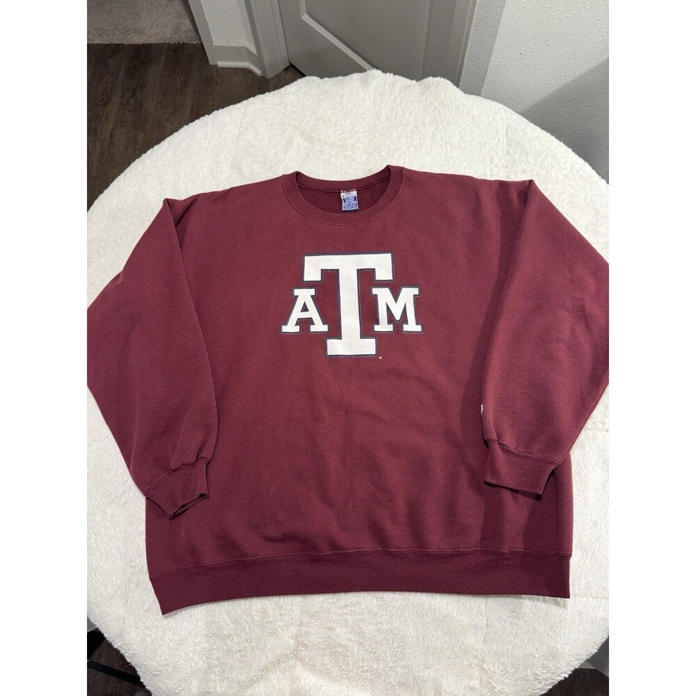 Vintage 90s Champion Texas A&M Aggies Sweatshirt XL Maroon